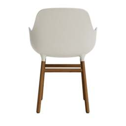 Normann Copenhagen Form Armchair - Light Grey - Walnut Legs Shell Colour: Light Grey, Leg Colour: Walnut - thumbnail 4