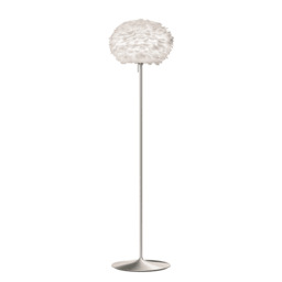 Umage Eos Floor Lamp - White Feather Eos Medium/Brushed Steel Sante Stand - thumbnail 1