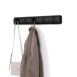Umbra Flip 5 Hook Coat Rack - Black/Black