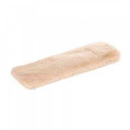 Helen Moore Luxury Faux Fur Long Wheat Pillow - Biscuit Cloud Colour: Biscuit Cloud