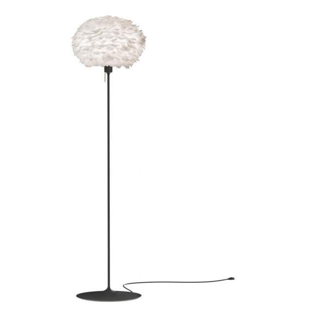 Umage Eos Floor Lamp - White Feather Eos Medium/Black Sante Stand - image 1