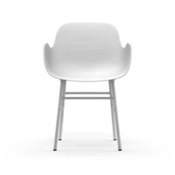 Normann Copenhagen Form Armchair - White - White Legs Shell Colour: White, Leg Colour: Matching Shell Colour - thumbnail 2