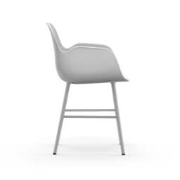 Normann Copenhagen Form Armchair - White - White Legs Shell Colour: White, Leg Colour: Matching Shell Colour - thumbnail 3