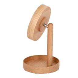 Wireworks Boutique Look Magnify Mirror - Oak Colour: Oak - thumbnail 3