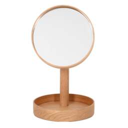 Wireworks Boutique Look Magnify Mirror - Oak Colour: Oak - thumbnail 5
