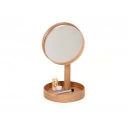 Wireworks Boutique Look Magnify Mirror - Oak Colour: Oak - thumbnail 6
