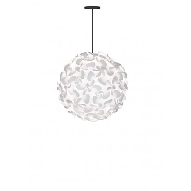 Umage Lora Ceiling Pendant/Lamp Shade - White - 75cm with Black Rosette Cord Set With or Without Cord Set: With Black Rosette Cord Set - image 1