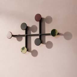 Audo Copenhagen Afteroom Coat Hanger/Coat Rack - Black/Brass - thumbnail 3