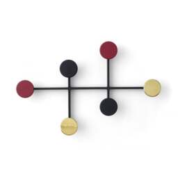 Audo Copenhagen Afteroom Coat Hanger/Coat Rack - Black/Brass