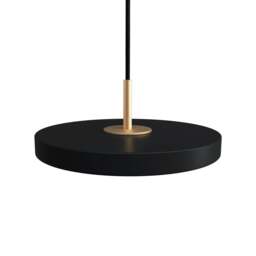Umage Asteria Micro Pendant Light - Black - Brass Top Colour: Black, Asteria Detail: Brass - thumbnail 1