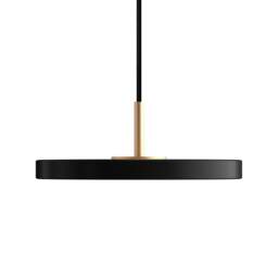 Umage Asteria Micro Pendant Light - Black - Brass Top Colour: Black, Asteria Detail: Brass - thumbnail 2