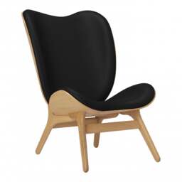 Umage A Conversation Piece Armchair - Tall - Oak - Hope Leather Black Wood: Oak, Colour: Black
