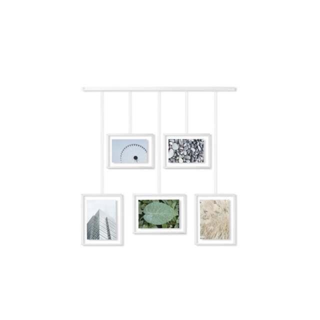Umbra Exhibit Adjustable Multi Photo Display Frame - White - image 1