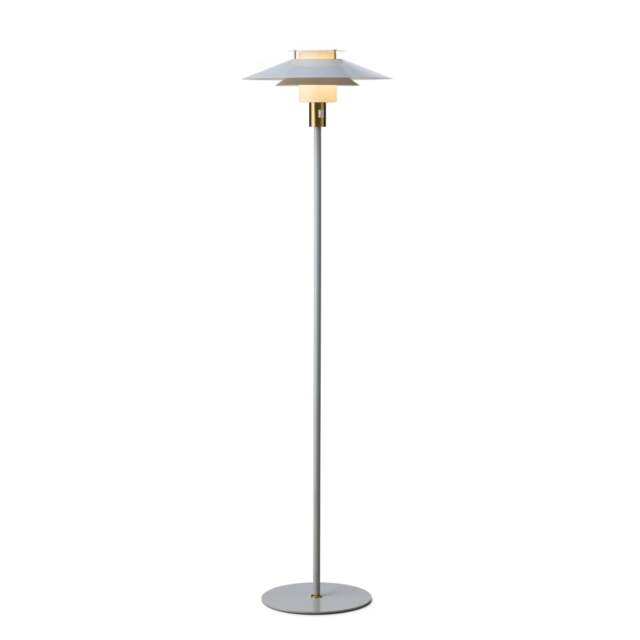 Halo Design Rivoli Floor Lamp Colour: Glossy Grey / Brass - image 1