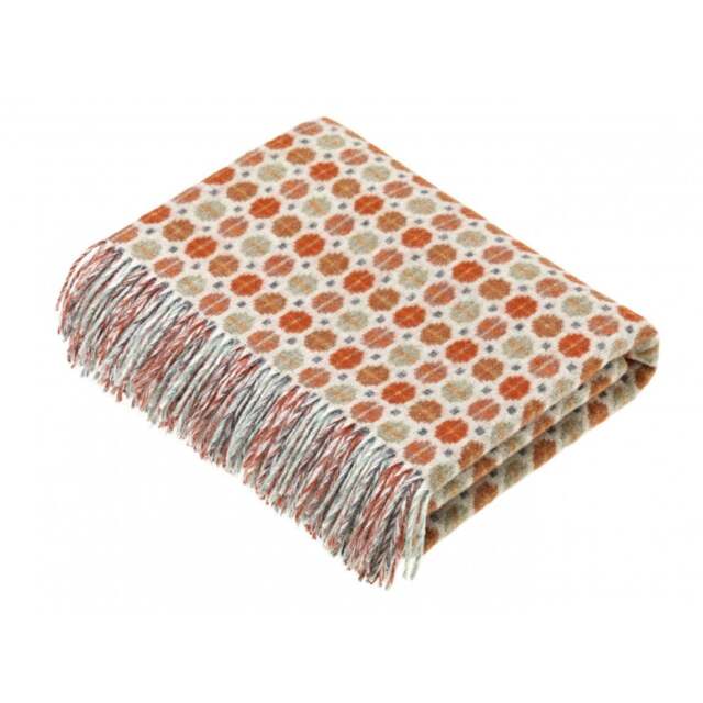 Bronte By Moon Milan Luxury Merino Lambswool Throw - Saffron