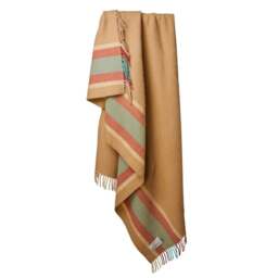 Tweedmill Textiles College Stripe Pure New Wool Throw - Spearmint - thumbnail 2