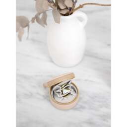 Stackers Faux Leather Oyster Travel Jewellery Box Colour: Blush & Gold - thumbnail 4