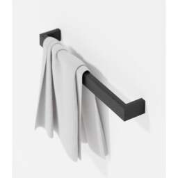 Wireworks Slimline Single Towel Rail - 60cm - Dark Oak - thumbnail 3