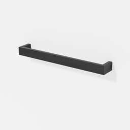 Wireworks Slimline Single Towel Rail - 60cm - Dark Oak - thumbnail 4