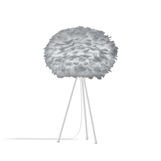 Umage Eos Tripod Table Lamp - Light Grey Feather Eos Medium/White Tripod - image 1