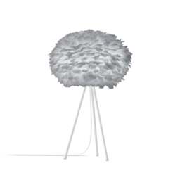 Umage Eos Tripod Table Lamp - Light Grey Feather Eos Medium/White Tripod