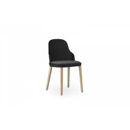 Normann Copenhagen Allez Chair - Black - Lacquered Oak Legs - Black Canvas SJA 3705 Outdoor Upholstered Seat Colour: Black, Leg Colour: Lacquered Oak, - thumbnail 2