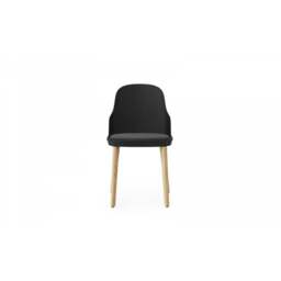 Normann Copenhagen Allez Chair - Black - Lacquered Oak Legs - Black Canvas SJA 3705 Outdoor Upholstered Seat Colour: Black, Leg Colour: Lacquered Oak, - thumbnail 3