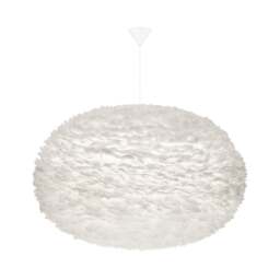 Umage Eos Feather Pendant Shade - White - XXL - 110cm with White Cord Set With or Without Cord Set: With White Cord Set - thumbnail 1