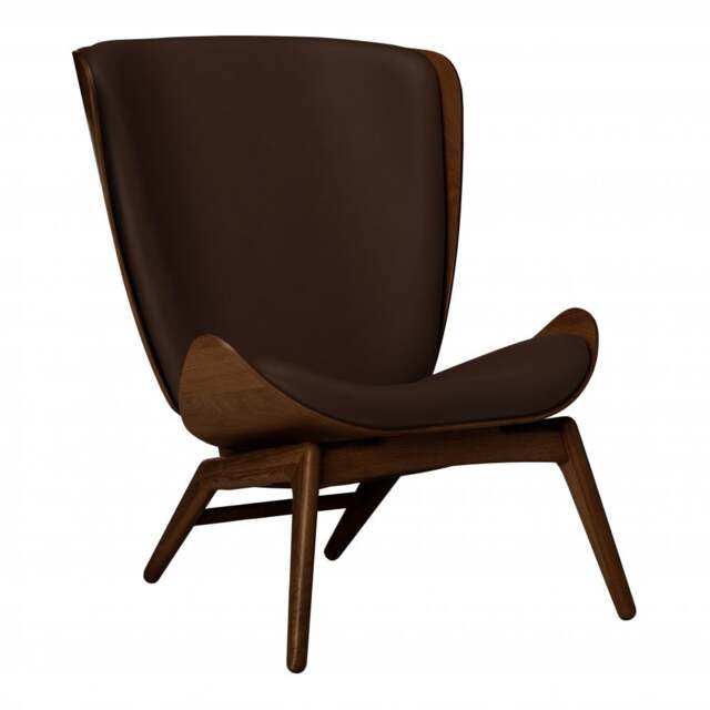 Umage The Reader Armchair - Dark Oak - Hope Leather Brown Wood: Dark Oak, Colour: Brown - image 1