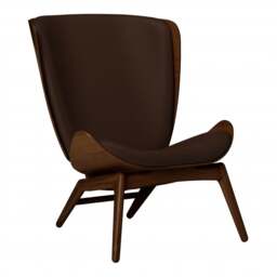 Umage The Reader Armchair - Dark Oak - Hope Leather Brown Wood: Dark Oak, Colour: Brown