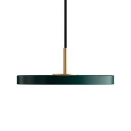 Umage Asteria Micro Pendant Light - Forest Green - Brass Top Colour: Forest Green, Asteria Detail: Brass - thumbnail 2