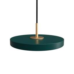 Umage Asteria Micro Pendant Light - Forest Green - Brass Top Colour: Forest Green, Asteria Detail: Brass - thumbnail 1