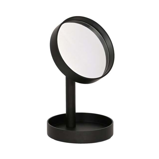 Wireworks Boutique Look Magnify Mirror - Dark Oak Colour: Dark Oak - image 1