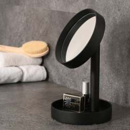 Wireworks Boutique Look Magnify Mirror - Dark Oak Colour: Dark Oak - thumbnail 7