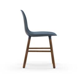 Normann Copenhagen Form Chair - Blue - Walnut Legs Shell Colour: Blue, Leg Colour: Walnut - thumbnail 3