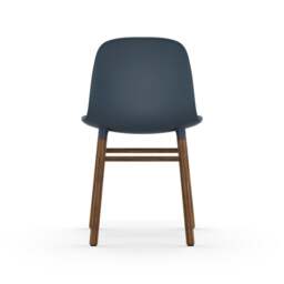 Normann Copenhagen Form Chair - Blue - Walnut Legs Shell Colour: Blue, Leg Colour: Walnut - thumbnail 4