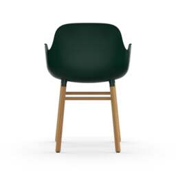 Normann Copenhagen Form Armchair - Green - Oak Legs Shell Colour: Green, Leg Colour: Oak - thumbnail 4