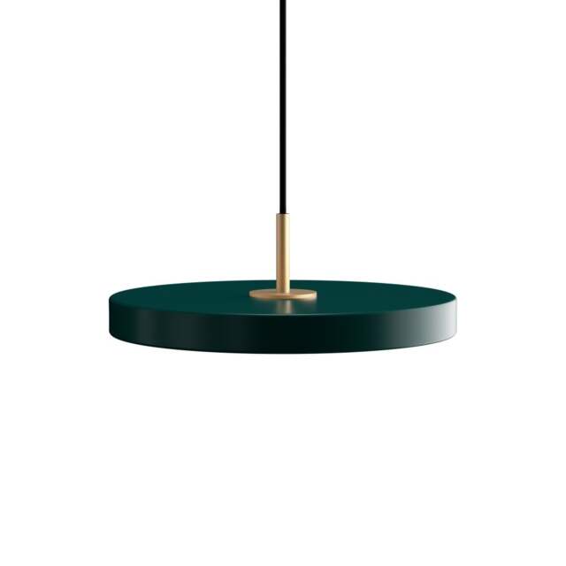 Umage Asteria Mini Pendant Light - Forest Green Asteria Detail: Brass - image 1