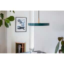 Umage Asteria Mini Pendant Light - Forest Green Asteria Detail: Brass - thumbnail 3