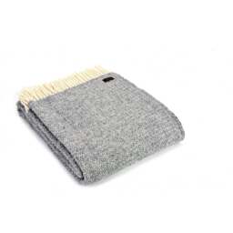 Tweedmill Textiles Pure New Wool Illusion Throw - Grey