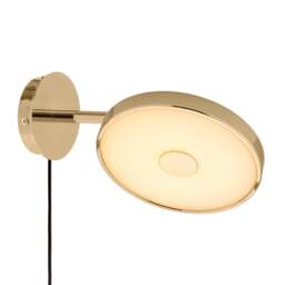 Umage Asteria Short Monochrome Wall Light - Polished Brass Colour: Polished Brass, Mounting: Not Hardwired - thumbnail 1