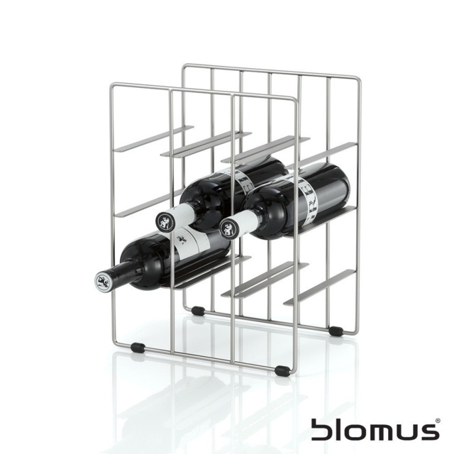 Blomus Pilare Stainless Steel Wine Rack - 9 Bottles
