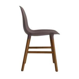 Normann Copenhagen Form Chair - Brown - Walnut Legs Shell Colour: Brown, Leg Colour: Walnut - thumbnail 3