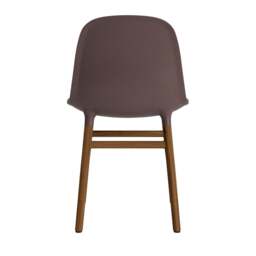 Normann Copenhagen Form Chair - Brown - Walnut Legs Shell Colour: Brown, Leg Colour: Walnut - thumbnail 4