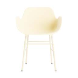 Normann Copenhagen Form Armchair - Cream - Cream Legs Shell Colour: Cream, Leg Colour: Matching Shell Colour - thumbnail 2