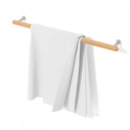 Wireworks Yoku 680 Single Towel Rail - Bamboo - thumbnail 2