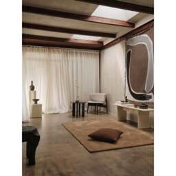 Ferm Living Pose Tapestry Cotton Blanket/Throw - Coffee - 120cm  x 170cm - thumbnail 3