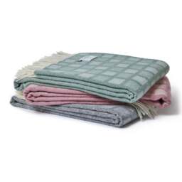 Tweedmill Textiles Pure New Wool Manhattan Throw - Dove Grey - thumbnail 5