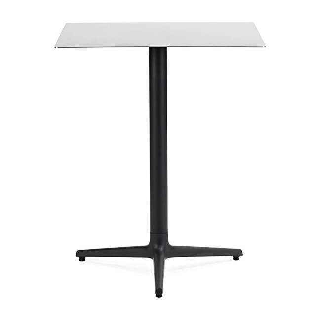 Normann Copenhagen Allez Square Cafe Table - 3 Leg - H75 60 x 60 cm - Stainless Steel Tabletop Colour: Stainless Steel