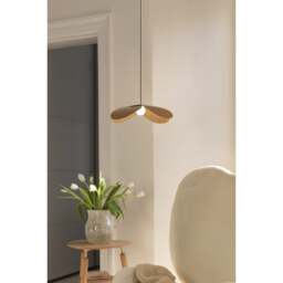 Umage Forget Me Not Pendant Shade with Rosette Mini Canopy - Medium - Oak Colour: Oak - thumbnail 2